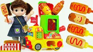 콩순이 말하는 핫도그 트럭 장난감을 가지고 가게놀이를 해요 Baby doll hot dog truck Toys