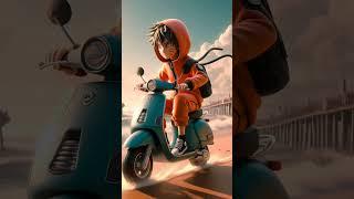 Ketika Naruto Naik Vespa - Naruto Naik Vespa D indonesia #naruto #anime #narutoshippuden