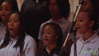 The Spelman College Glee Club performs Lift Every Voice and Sing