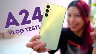 Samsung A24 CAMERA vlog test + battery test