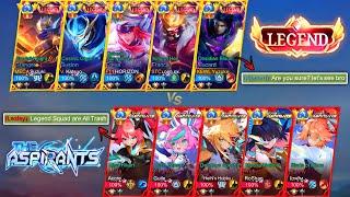 Legend Vs Aspirant Squad  Battle of YouTuber Vs TikTokerStreamer in Tournament Arena   Who Win?