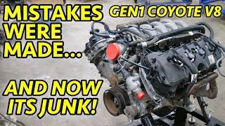 SOMEONE SCREWED UP This Ford Mustang 5.0 Coyote Engine WAS Nice. Full Teardown Reveals $$$ BLUNDER