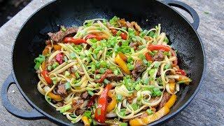 Китайская лапша wok. Как приготовить удон из пшеничной лапши с говядиной