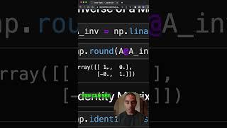 NumPy makes Linear Algebra for ML wayyyy easier