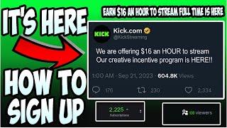 Kick Creator Program Is HERE How To Get PAID To Stream In 2024