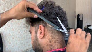 How To Man Relaxing  Scissor HAIRCUT  4K Video Tutorial  ASMR 