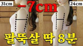 정말 안빠지는 두툼한 팔뚝살 1달만에 -7cm 없애는 효과 보장 루틴  * 하루에 딱 8분만 투자하세요 