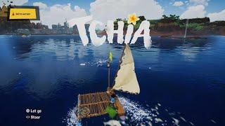 Tchia sailing away