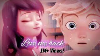 Love me back  Song  Miraculous AMV  Adrienette  Ladynoir  Marichat  Full Video  ️