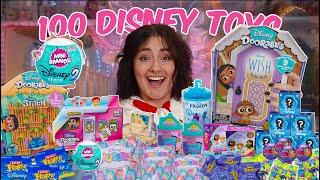 UNBOXING 100 *DISNEY MYSTERY* TOYS *RARE FINDS*