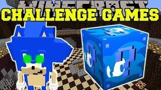 Minecraft SONIC CHALLENGE GAMES - Lucky Block Mod - Modded Mini-Game