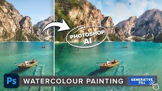 How to Create Watercolour Painting Effects with AI Using Photoshop’s Generative Fill