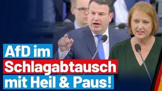 Regierungsbefragung AfD im heftigen Schlagabtausch mit Heil und Paus - AfD-Fraktion im Bundestag