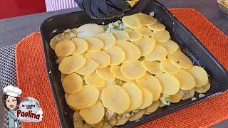 MARRIED POTATOES.  DELICIOUS BAKED POTATOES. Abruzzo recipe for married potatoes.