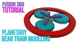 Fusion 360 Tutorial Planetary Gear Train Modeling and Animation