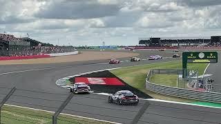 2022 Porsche Supercup race start of 2nd lap at Silverstone GP