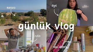 Günlük Vlog  kaç kilo verdim mion alışverişi tercihlerim 