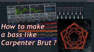 How To Make a Darksynth Bass Like Carpenter Brut ? - Part #1  Layering