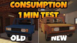 Dusty Trip Old vs New Version Car Consumption Test