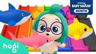 Colorful Slide Baby Shark ver. + More｜Learn Colors for Kids｜Hogi Colors｜Colors Songs｜Hogi Pinkfong