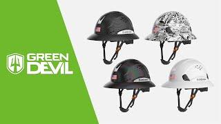 GREEN DEVIL FULL BRIM HARD HAT SAFETY HELMET OSHA APPROVED