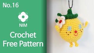 No.16 Amigurumi cute Lemon doll crochet free pattern