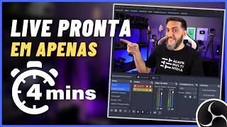 CRIAR LIVE DO ZERO NO OBS Studio EM MENOS DE 4 MINUTOS Enviando para YouTube