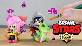 BABY DRACO AND BABY MELODIE MAKING CLAY - tutorial brawl stars clay art