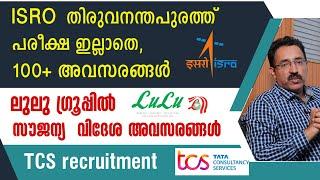 ISRO RECRUITMENTLULU ABROAD JOBSTCS HIRINGTEACHING JOBFINANCE JOBCAREER PATHWAYDr.BRIJESH JOHN