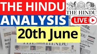 20th June 2023  The Hindu Newspaper Analysis  Live Current Affairs for UPSC IAS by Sahil Saini