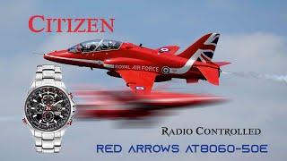 Radio Controlled Citizen Red Arrows  AT8060-50E Eco-Drive RAF PILOTS COLLECTION UNBOXING