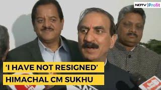 Have Not Resigned Will Prove Majority Himachal Pradesh CM Sukhvinder Sukhu  Himachal News