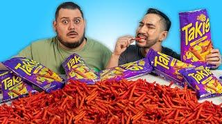 We ate 10250 CALORIES of TAKIS in 30 Minutes Mukbang