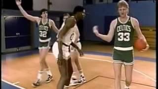 Larry Bird teaches how to play pick and roll