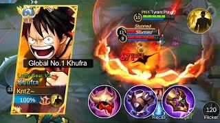 HOW TO CATCH ENEMIES OFF GUARD  KHUFRA ULT + FLICKER COMBO KHUFRA GAMEPLAY BEST BUILD 2024 MLBB