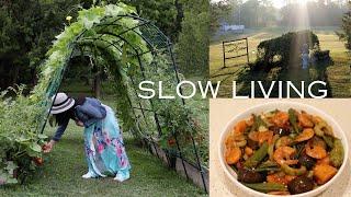 Slow Living in the Countryside  Garden-to-table Cooking Pinakbet w Buttered Shrimp from My Garden