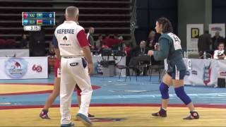 SAMBO WOMAN WC 2016 64kg  ZHUMABAYEVA DINARA KAZ   MATSKO TATSIANA BLR