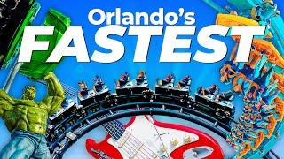 Top 10 Fastest Thrill Rides in Orlando - Disney World Universal Studios & SeaWorld