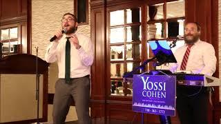 Energetic Singer Shmuly Hurwitz and Yossi Cohen second dance medley