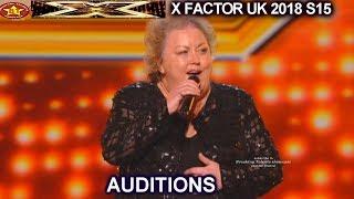 Jacqueline Faye 53 Farm Girl  “Youre My World” STANDING OVATION AUDITIONS week 1 X Factor UK 2018