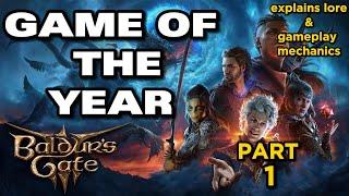 Game Of The Year Baldurs Gate 3  Walkthrough Gameplay Part 1 - Escaping Nautiloid explains lore