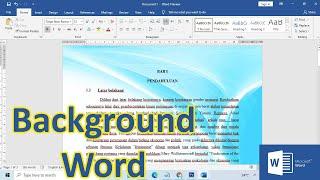 Cara Mengganti Background Halaman Di Word Tampilan Cantik