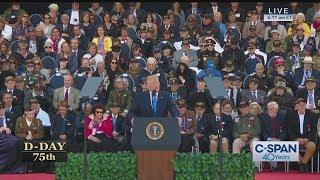 President Trump FULL REMARKS on 75th Anniversary of D-Day C-SPAN