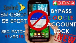 Samsung S5 Sport SM-G860P  Google Activation Bypass  Android 5.0