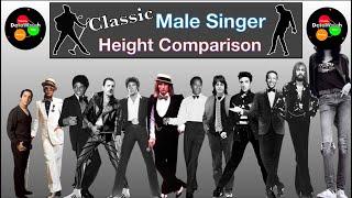 Height Comparison  Classic Male Singers Pre 1980