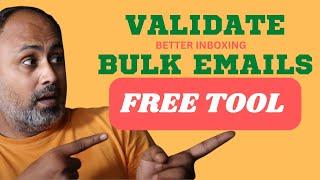 Bulk Email Validation Tool Free  Email List Cleaning For Beginners  Free Bulk Email Verification