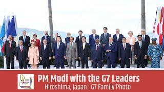 PM Modi with the G7 Leaders in Hiroshima Japan  G7 Family Photo