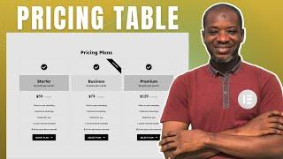 How to Create a Pricing Table in Elementor Step-by-Step Guide