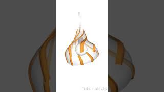 Modeling a Ceiling Lamp in SketchUp #shorts