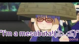 Gintama Radio ENG SUB Sacchans VA doesnt know what the real meaning of mesubuta